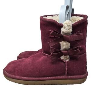 Koolaburra By UGG Marron Suede Sherpa Lined Short Boots 4